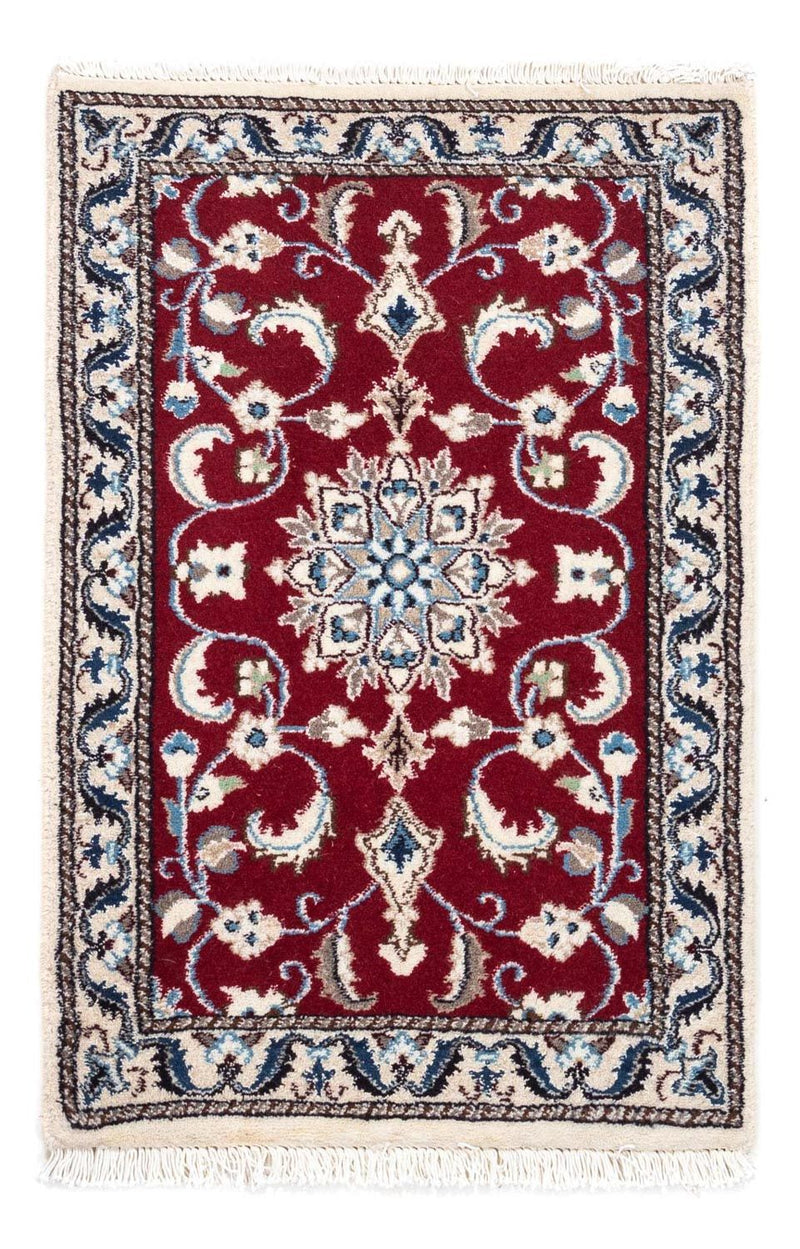 Perserteppich - Nain 90 x 60 cm - dunkelrot