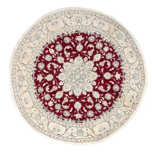 Perserteppich - Nain 245 x 245 cm - dunkelrot