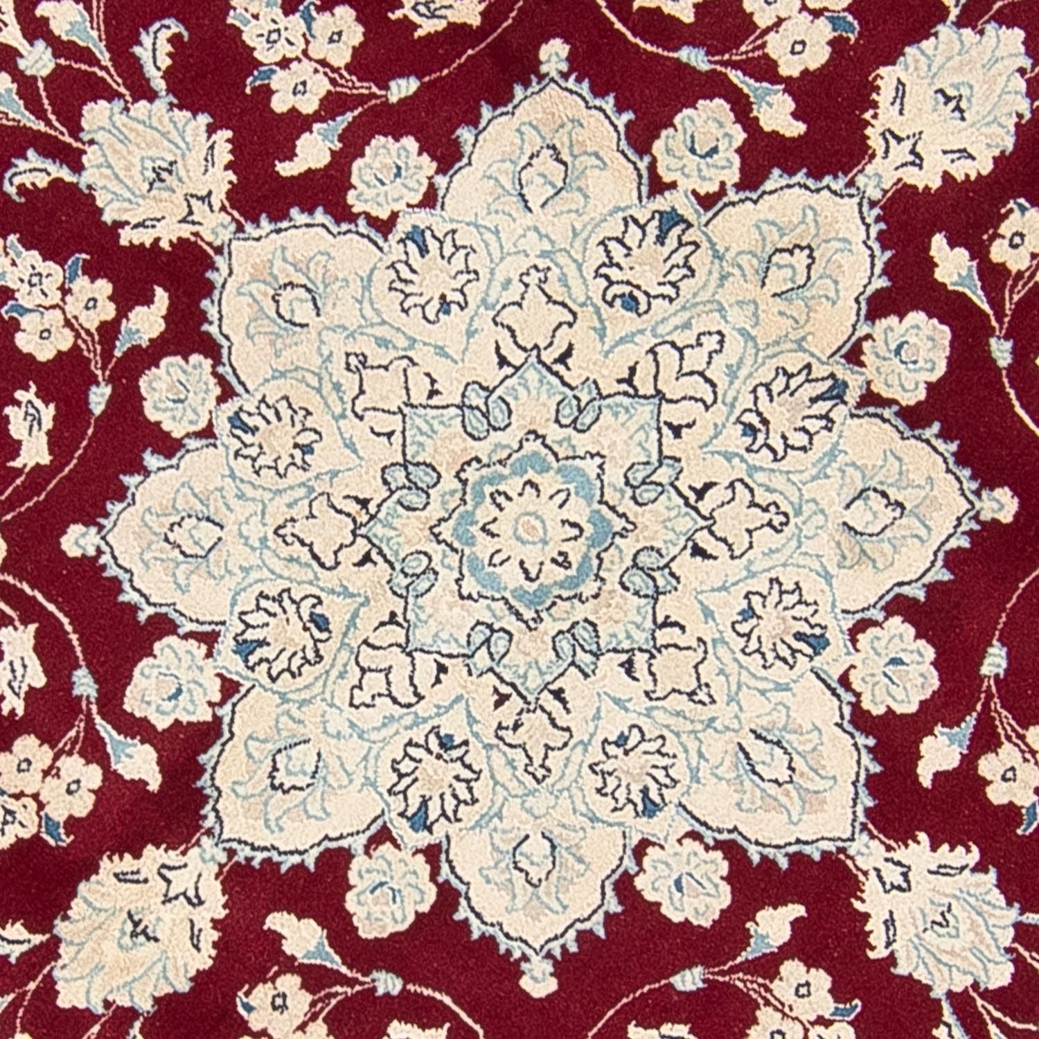 Perserteppich - Nain 245 x 245 cm - dunkelrot
