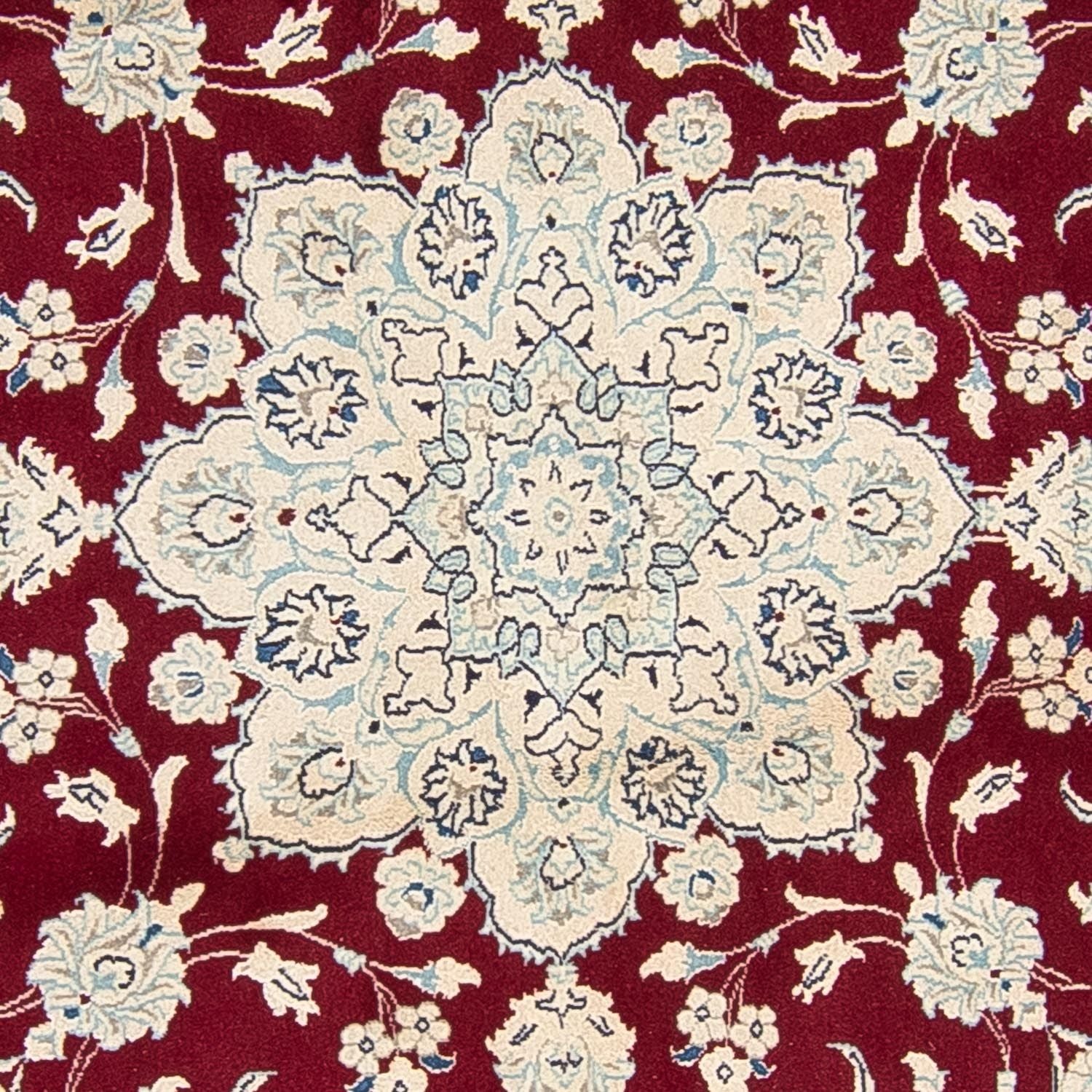 Perserteppich - Nain 245 x 245 cm - dunkelrot
