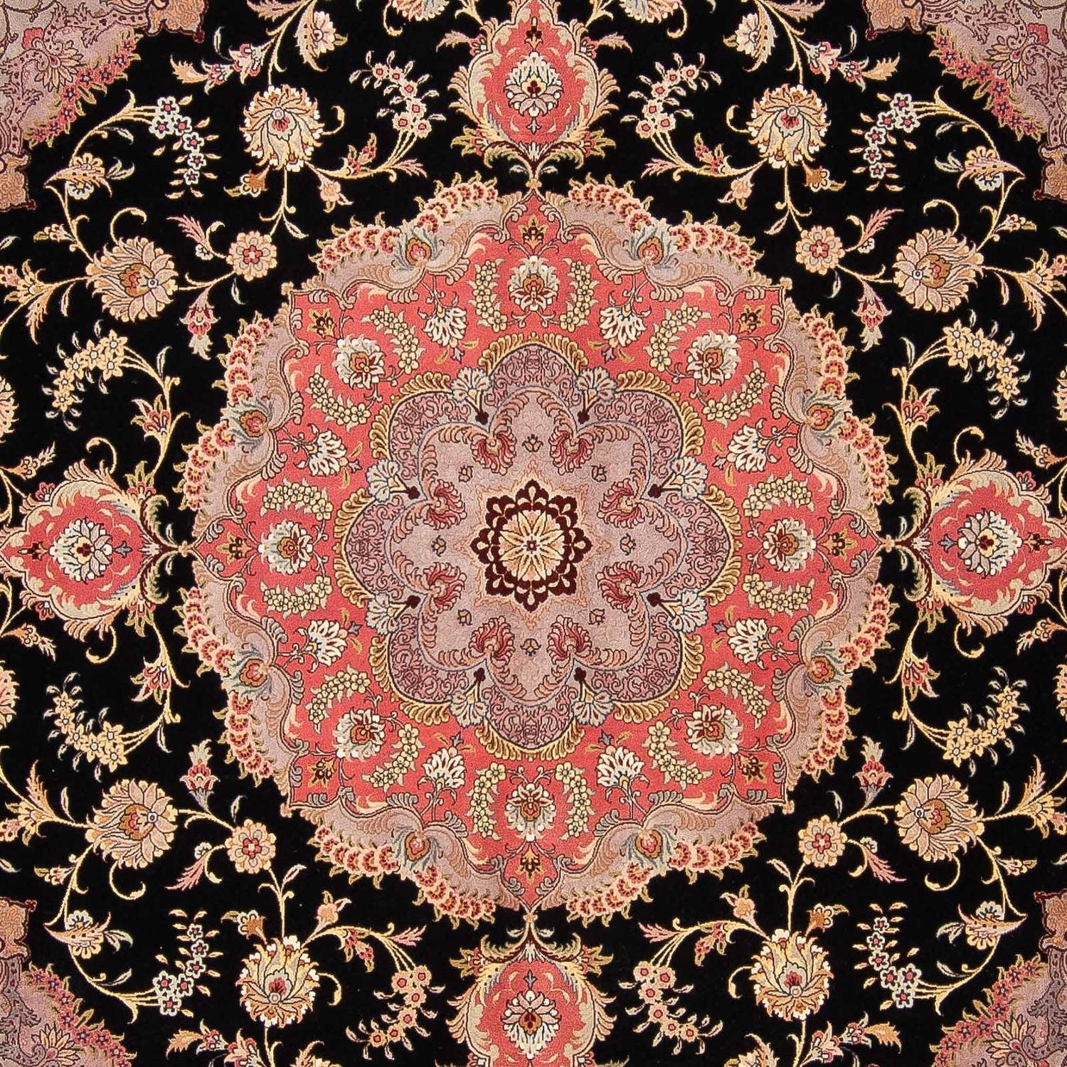 Perserteppich - Täbriz - Royal 300 x 290 cm Quadratischer Teppich