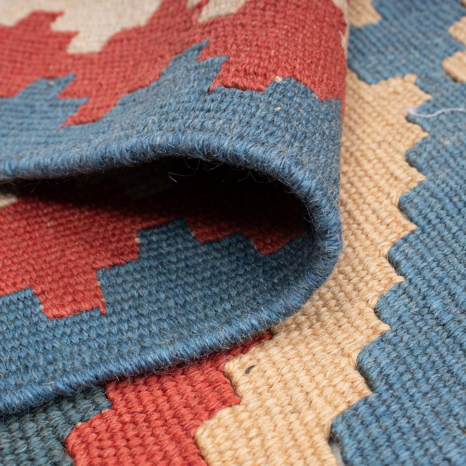 Kelim Teppich - Oriental 183 x 124 cm - blau