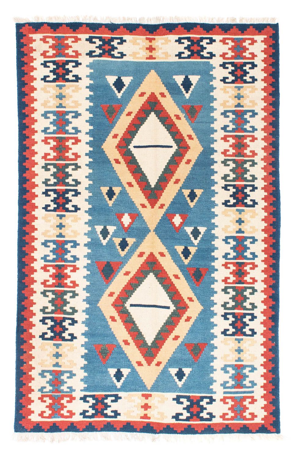 Kelim Teppich - Oriental 183 x 116 cm - türkis