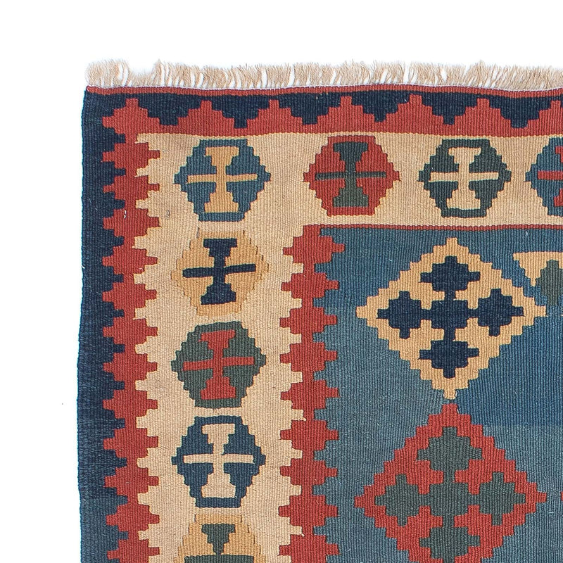 Kelim Teppich - Oriental 171 x 118 cm - blau