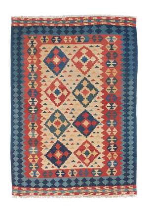 Kelim Teppich - Oriental 170 x 124 cm - mehrfarbig