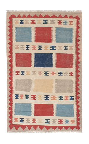Kelim Teppich - Oriental 196 x 120 cm - beige