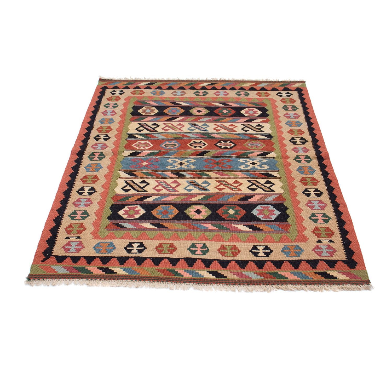 Kelim Teppich - Oriental 144 x 105 cm - mehrfarbig