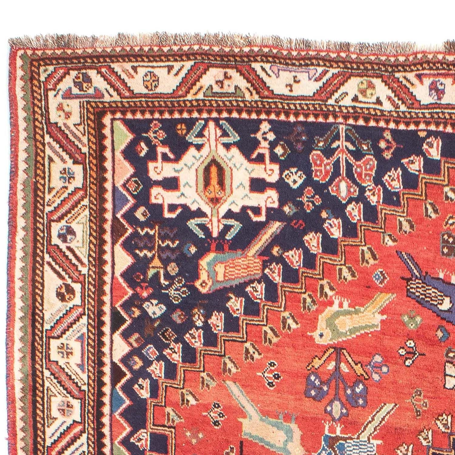 Perserteppich - Nomadic 257 x 205 cm - rot