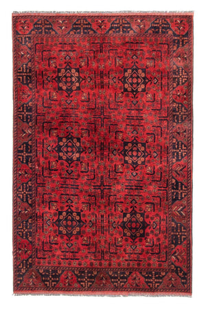 Afghan Teppich - Kunduz 193 x 129 cm - rot