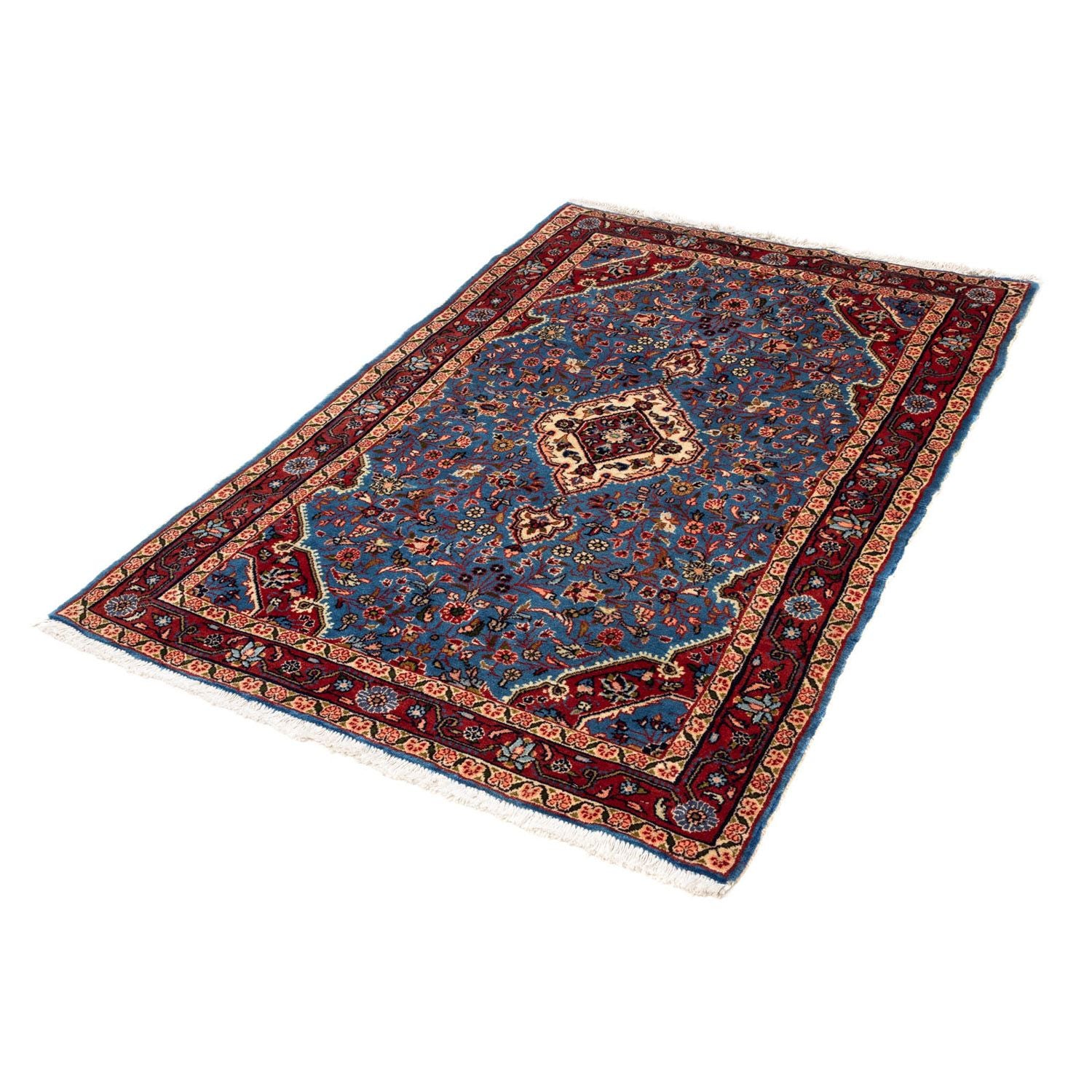 Perserteppich - Nomadic 157 x 105 cm - blau