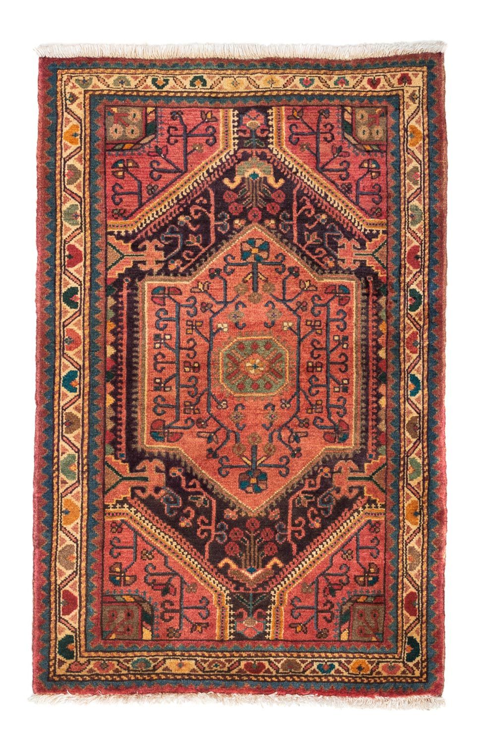 Perserteppich - Nomadic 130 x 80 cm - hellrot