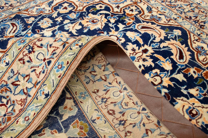 Perserteppich - Nain - Royal 143 x 92 cm - dunkelblau