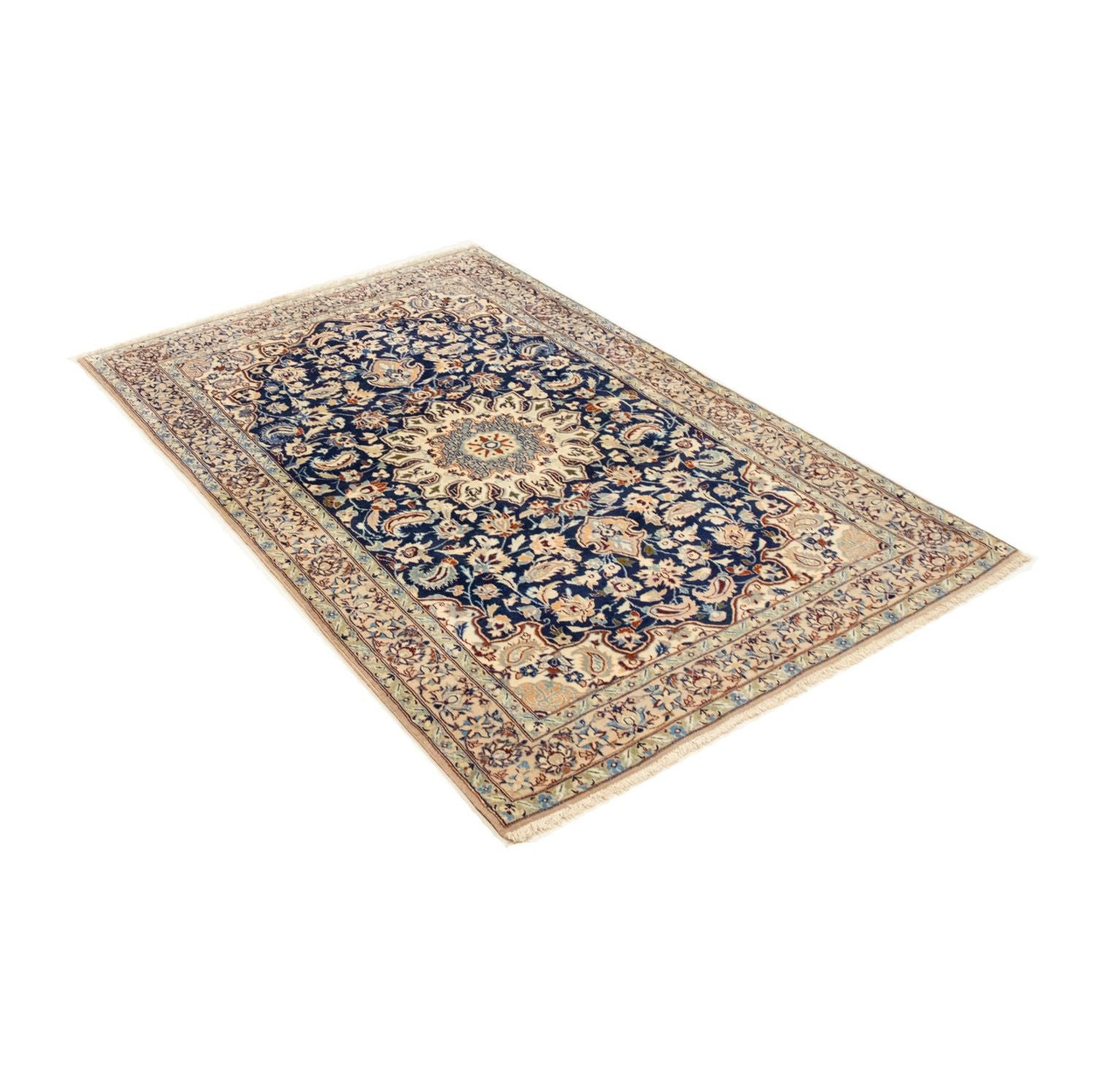 Perserteppich - Nain - Royal 143 x 92 cm - dunkelblau