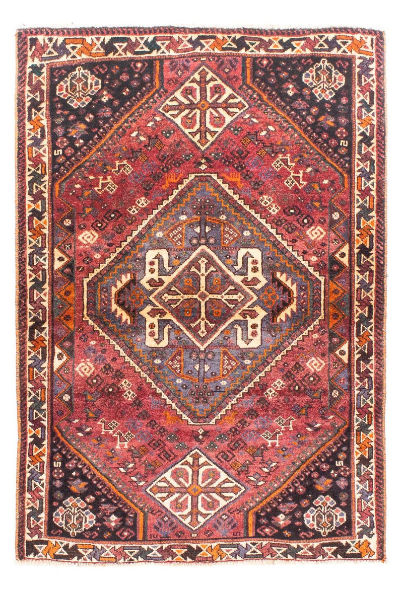 Perserteppich - Nomadic 160 x 110 cm - dunkelrot