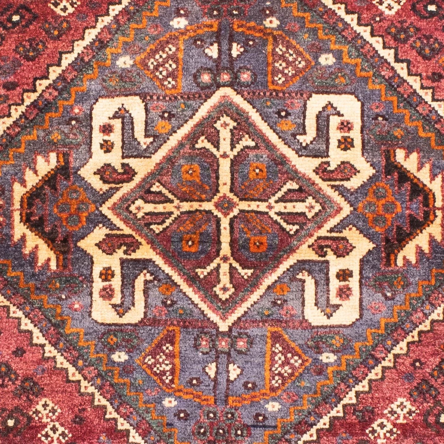 Perserteppich - Nomadic 160 x 110 cm - dunkelrot