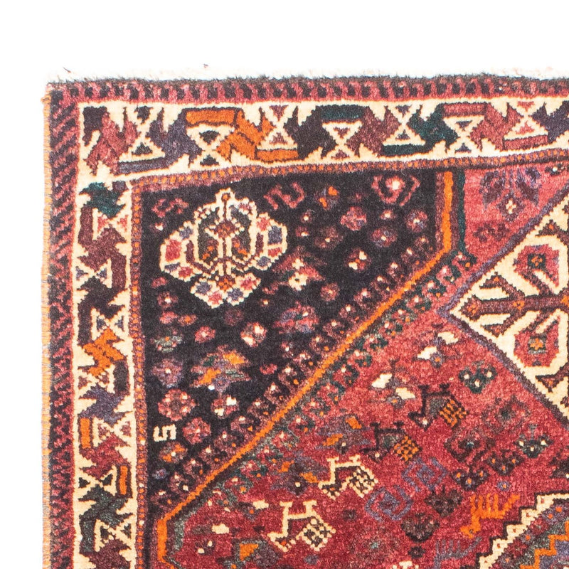 Perserteppich - Nomadic 160 x 110 cm - dunkelrot