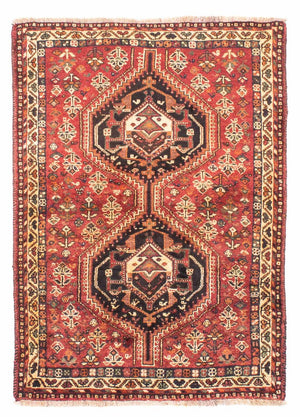 Perserteppich - Nomadic 153 x 106 cm - dunkelrot
