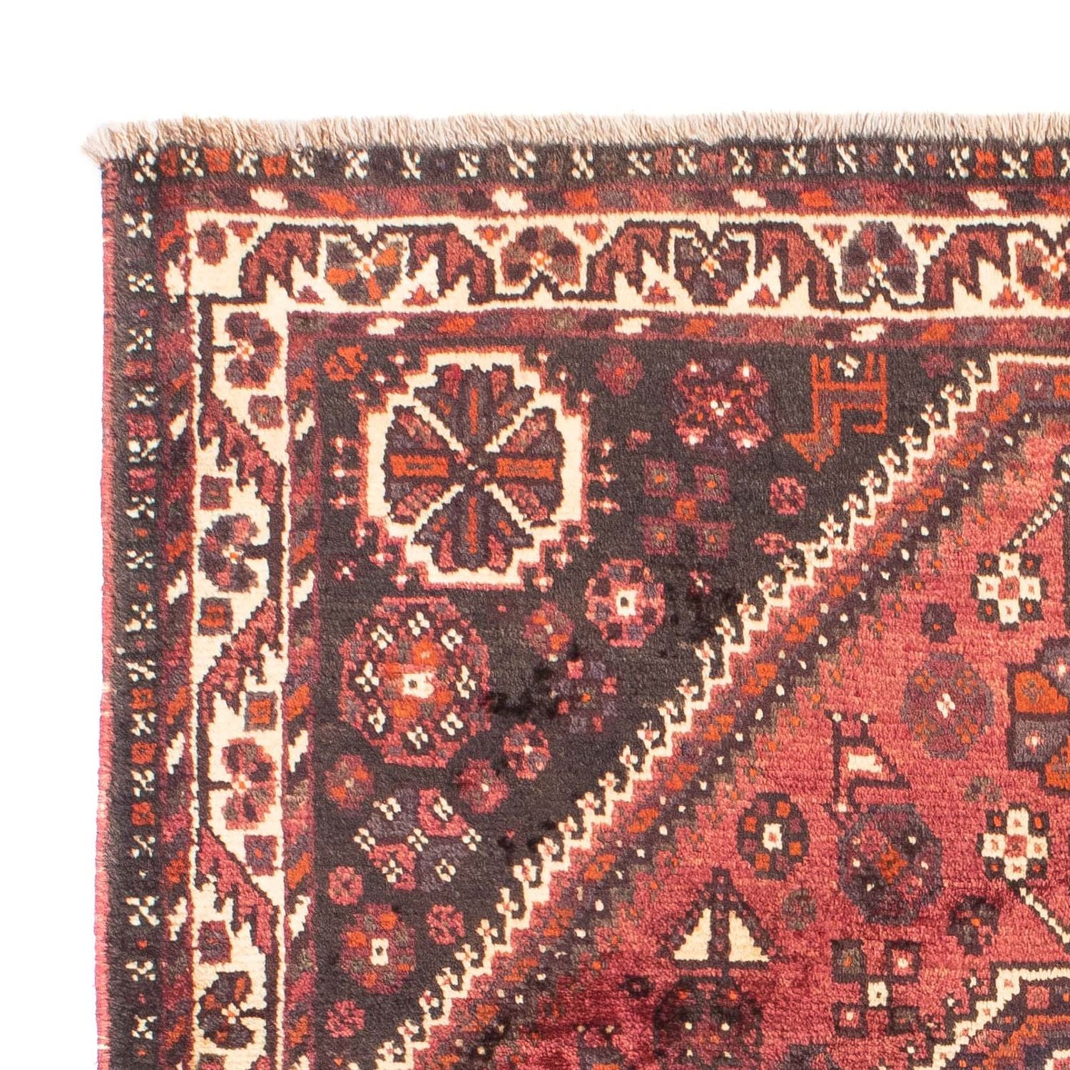 Perserteppich - Nomadic 164 x 118 cm - dunkelrot