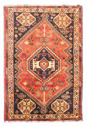 Perserteppich - Nomadic 155 x 105 cm - hellrot