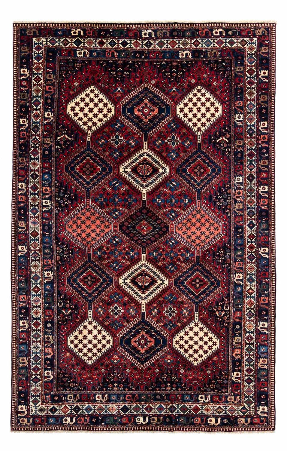 Perserteppich - Nomadic 300 x 202 cm - dunkelrot