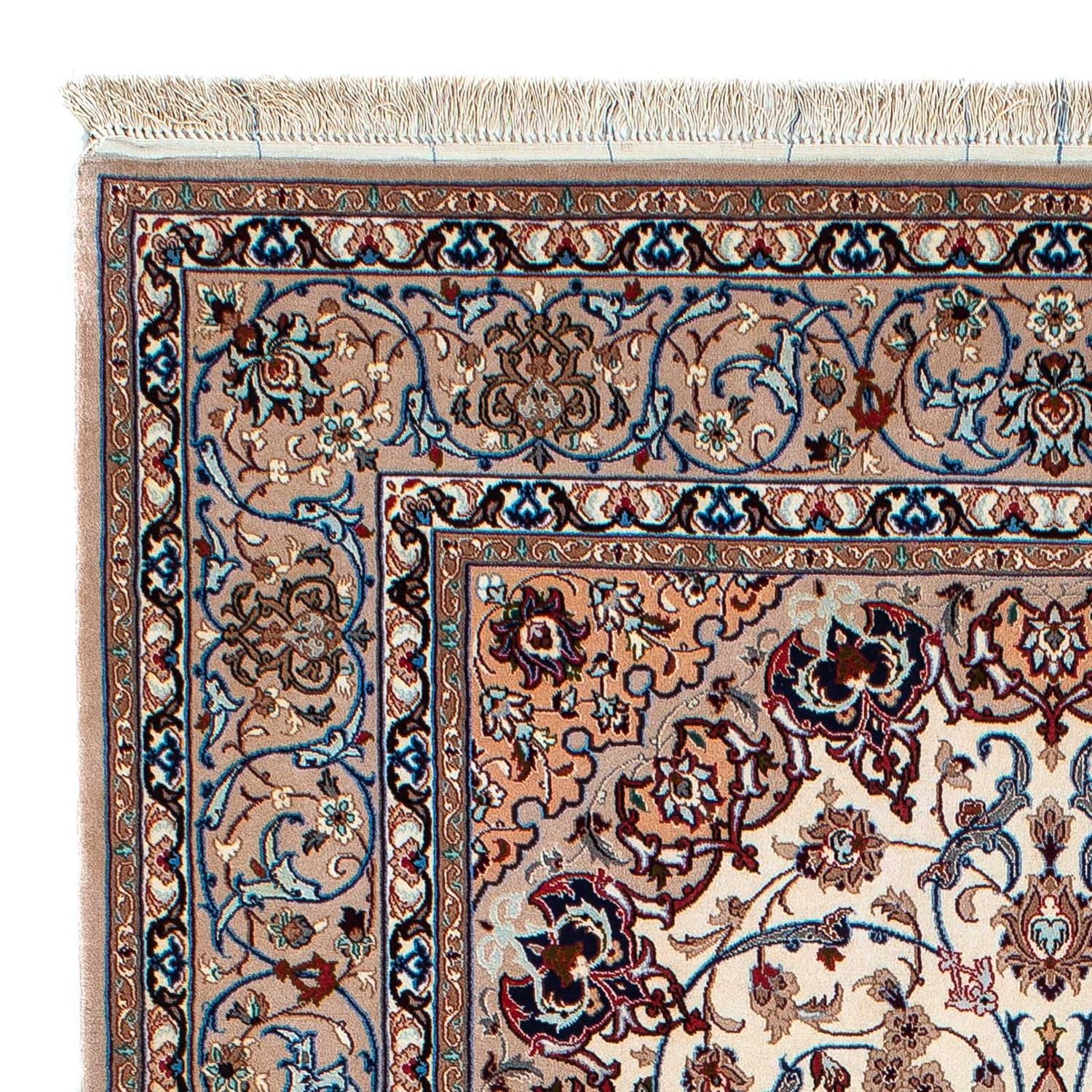 Seidenteppich - Ghom Seide - Premium 202 x 128 cm Teppichbrücke