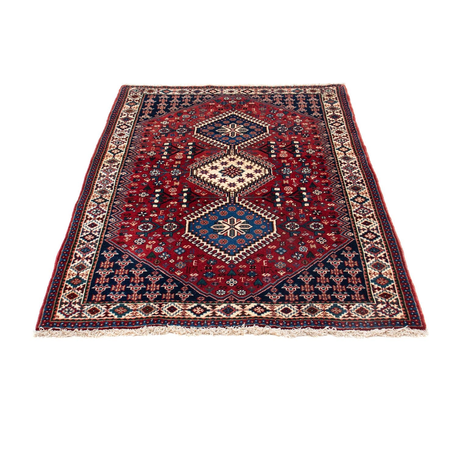 Perserteppich - Nomadic 147 x 102 cm - dunkelrot