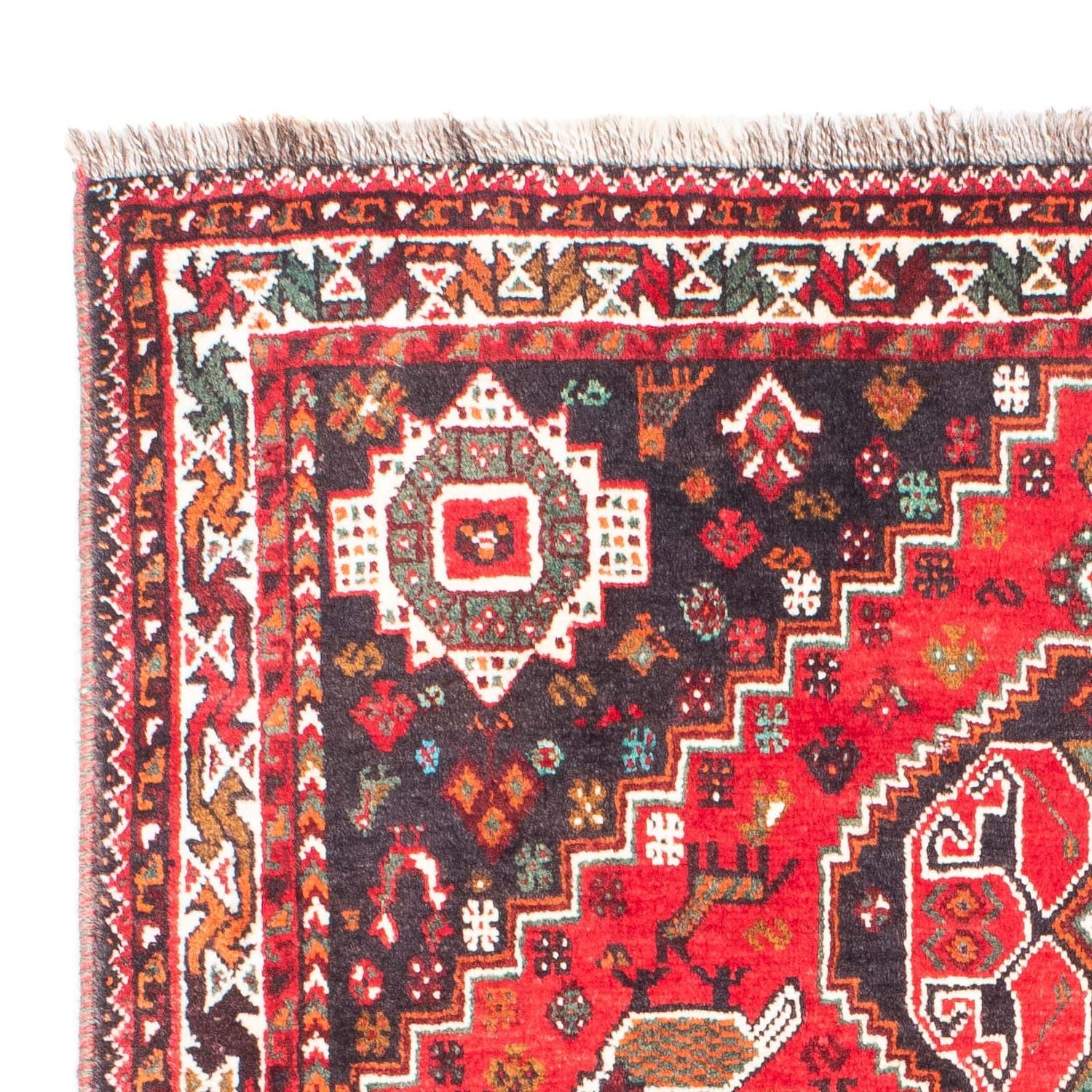 Perserteppich - Nomadic 154 x 104 cm - dunkelrot