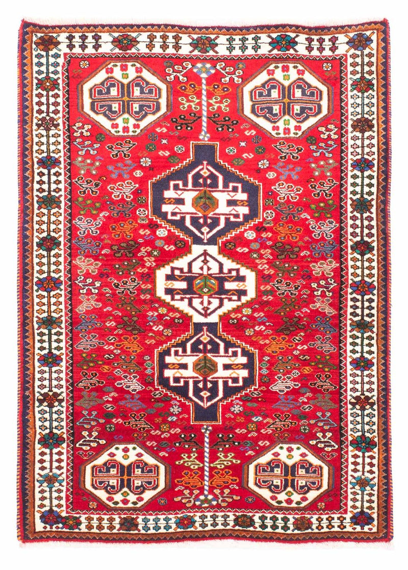 Perserteppich - Nomadic 158 x 112 cm - dunkelrot