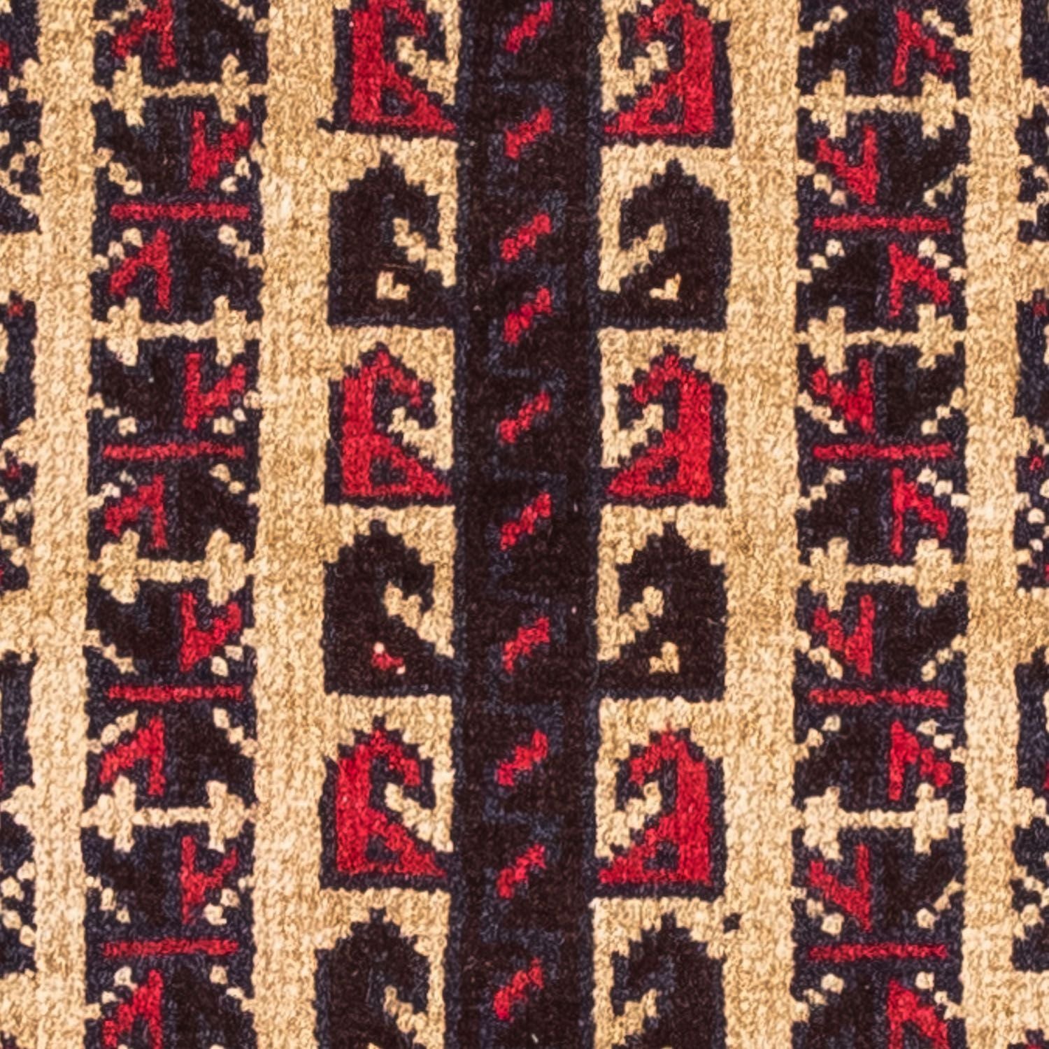 Belutsch Teppich 130 x 82 cm - dunkelrot