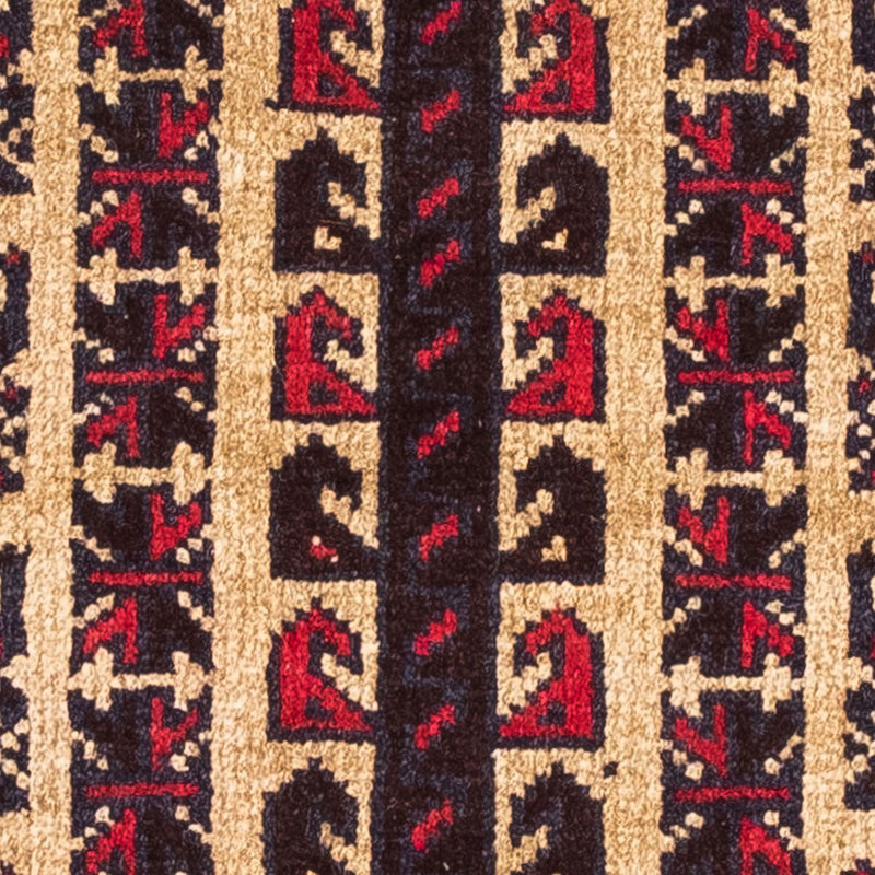 Belutsch Teppich 130 x 82 cm - dunkelrot