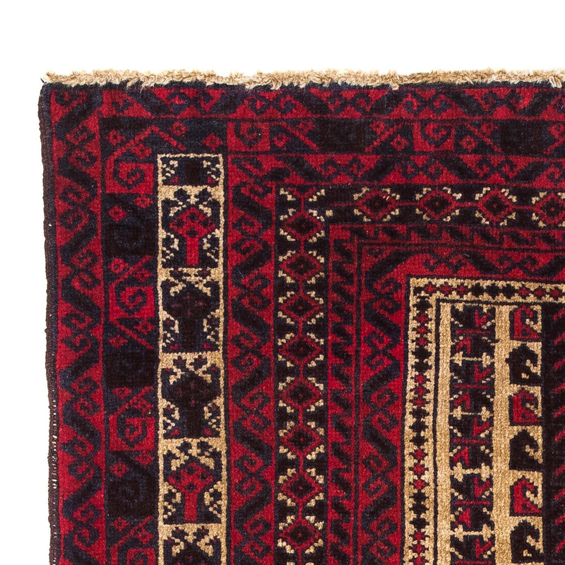 Belutsch Teppich 130 x 82 cm - dunkelrot