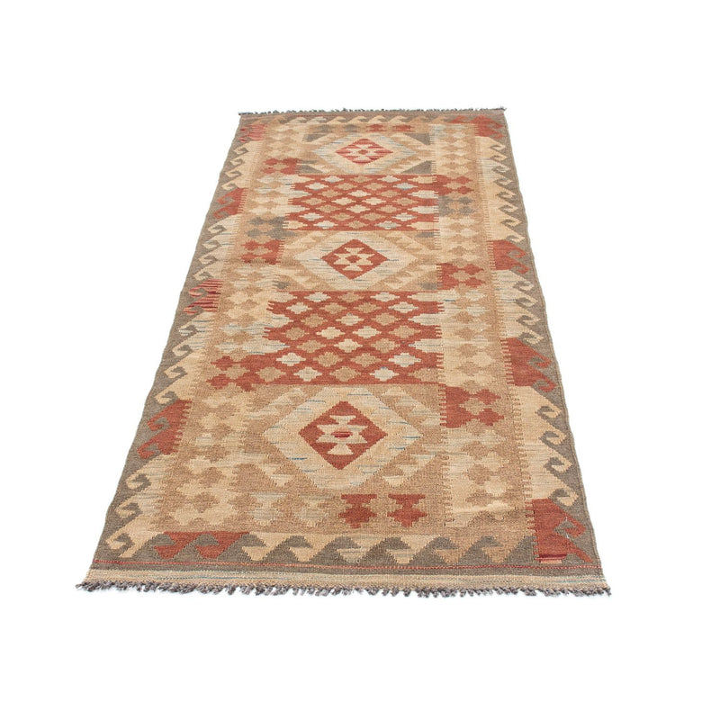 Kelim Teppich - Oriental 212 x 79 cm - hellbraun