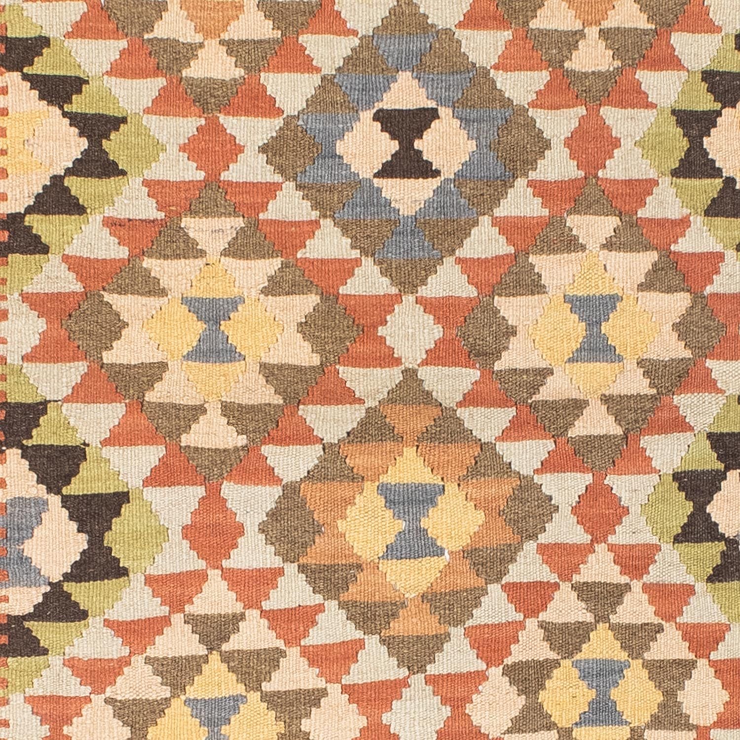 Kelim Teppich - Oriental 200 x 91 cm - hellbraun