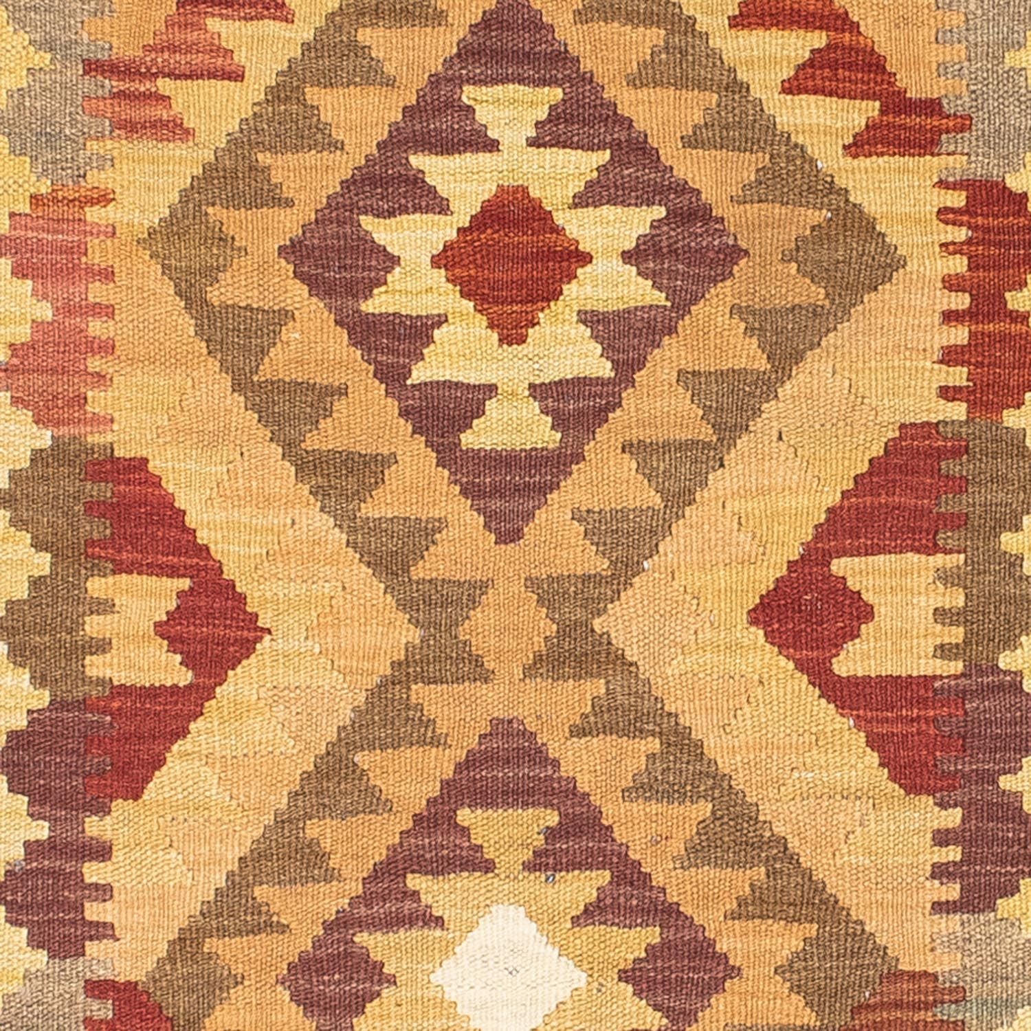 Kelim Teppich - Oriental 191 x 77 cm - hellbraun