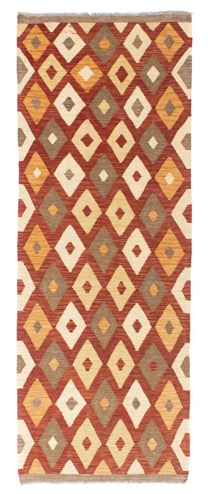Kelim Teppich - Oriental 193 x 73 cm - rost