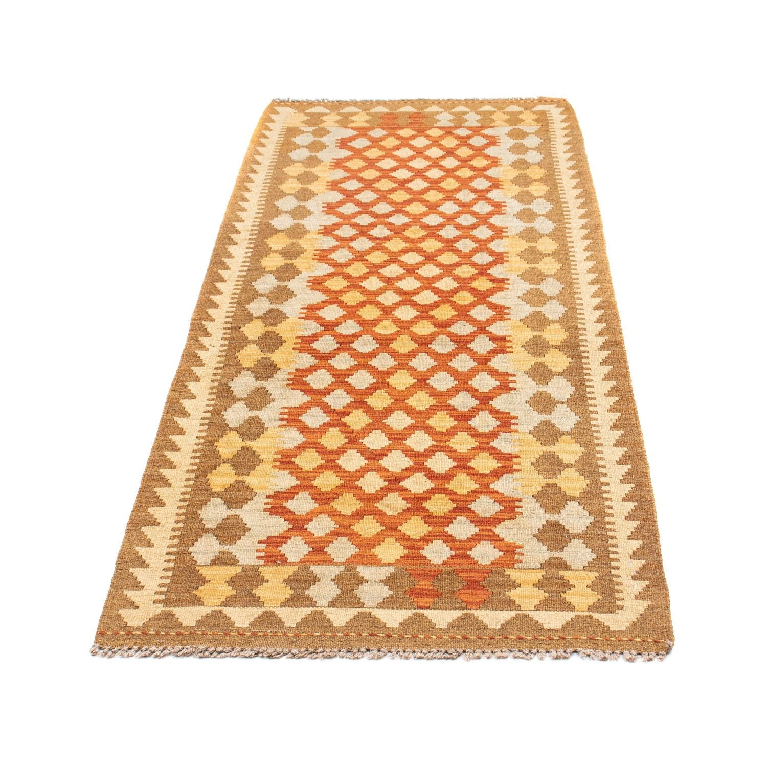 Kelim Teppich - Oriental 191 x 74 cm - hellbraun