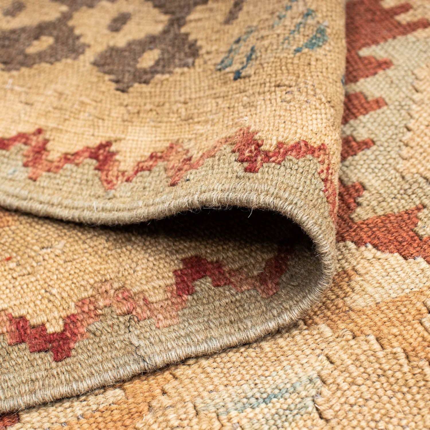 Kelim Teppich - Oriental 201 x 84 cm - beige