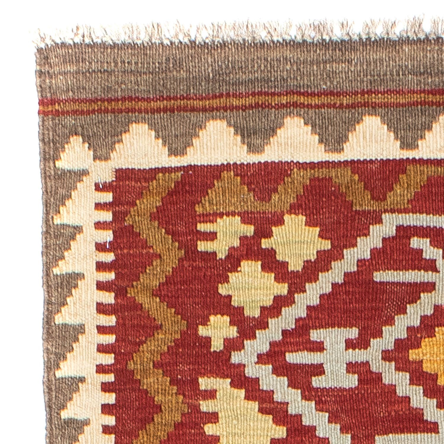 Kelim Teppich - Oriental 203 x 67 cm - rot
