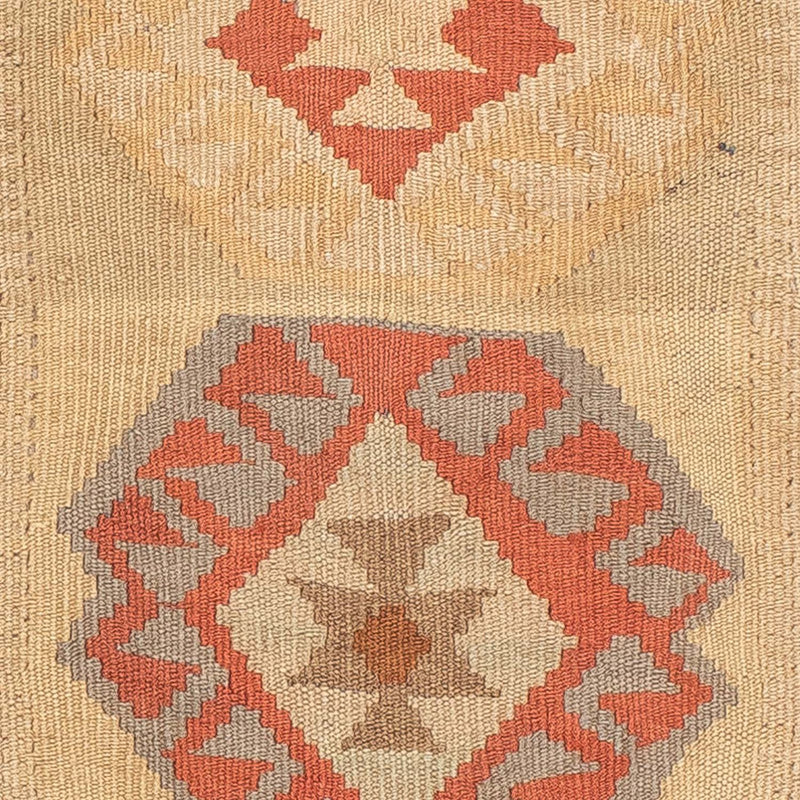 Kelim Teppich - Splash 199 x 67 cm - beige