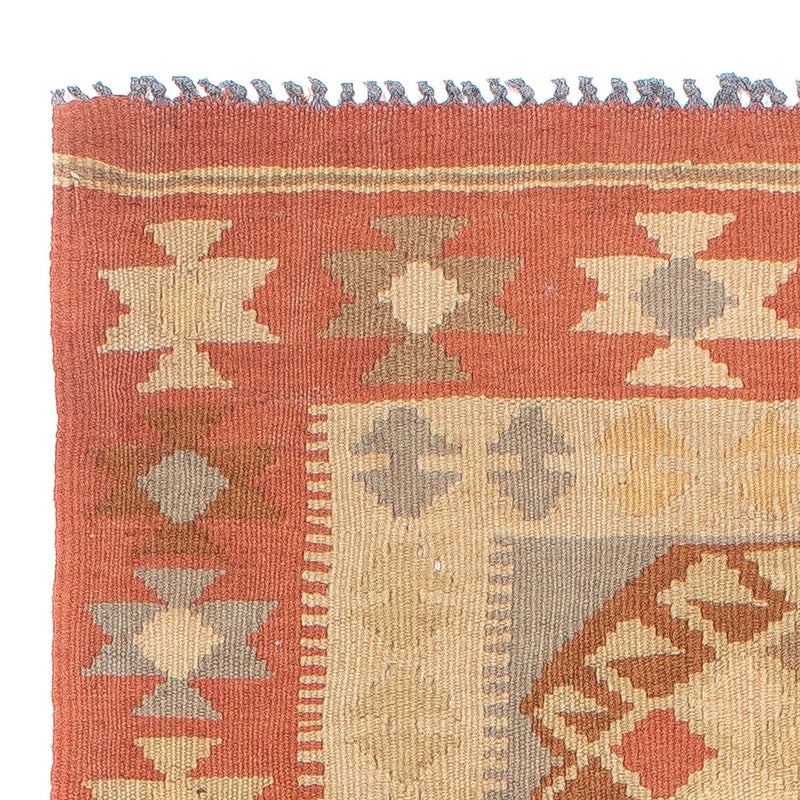 Kelim Teppich - Splash 199 x 67 cm - beige