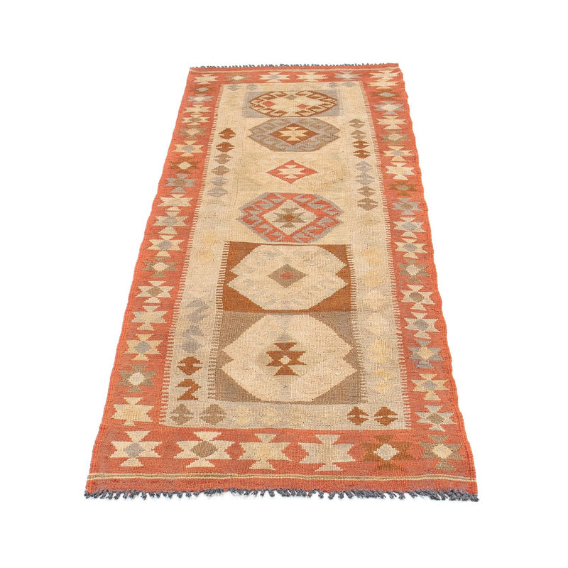 Kelim Teppich - Splash 199 x 67 cm - beige