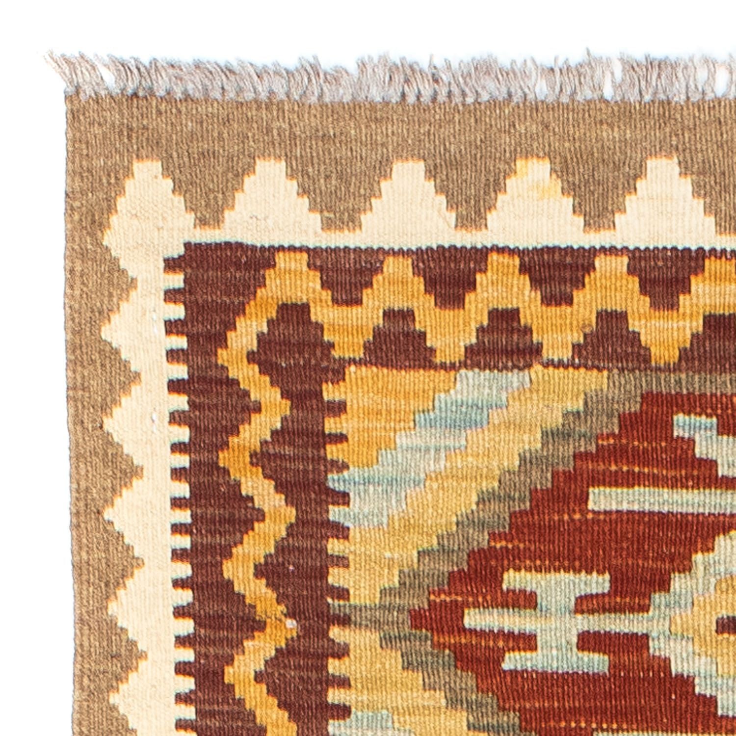 Kelim Teppich - Oriental 210 x 72 cm - hellbraun