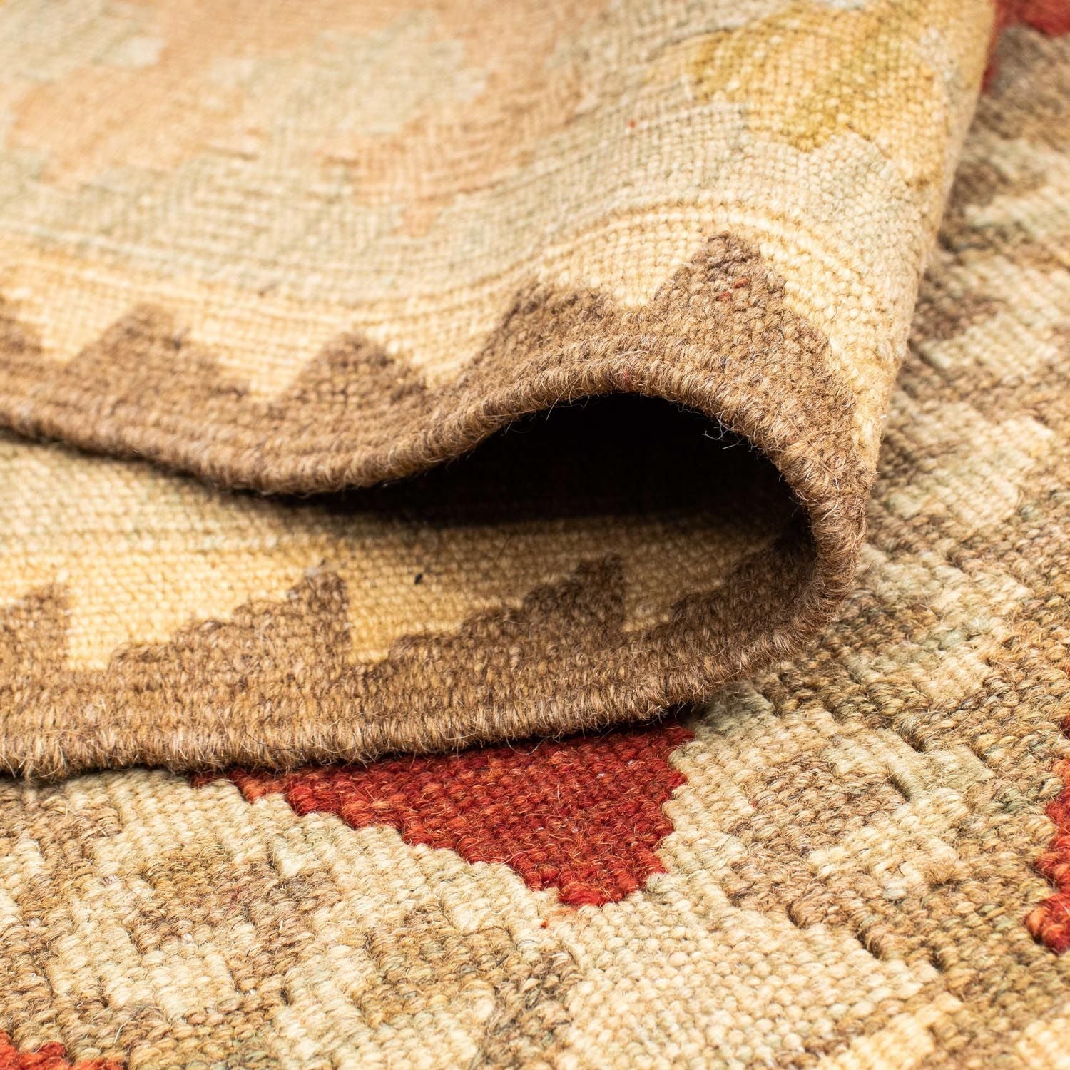 Kelim Teppich - Oriental 198 x 73 cm - beige