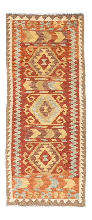 Kelim Teppich - Oriental 195 x 75 cm - orange
