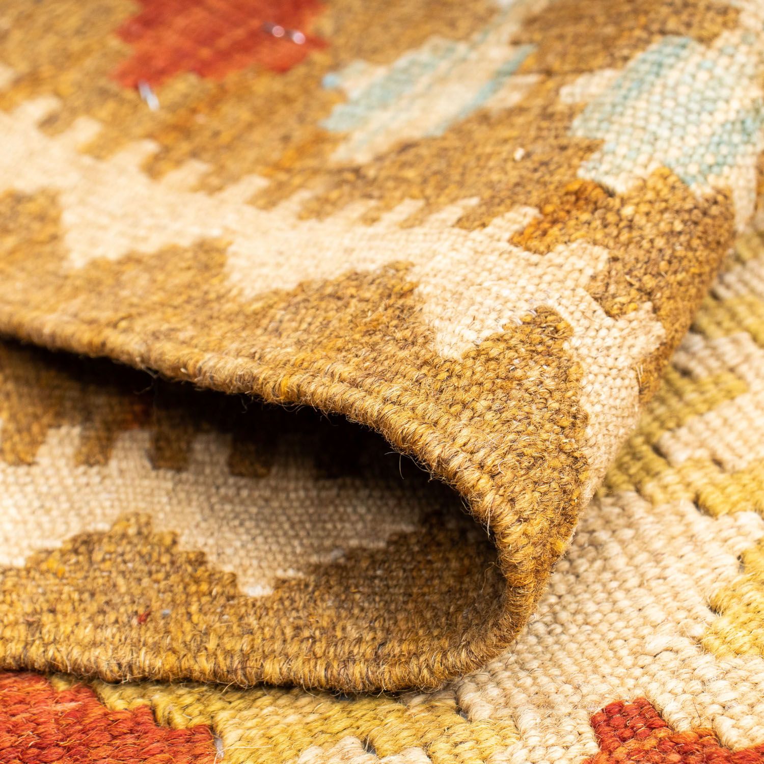 Kelim Teppich - Oriental 202 x 70 cm - beige