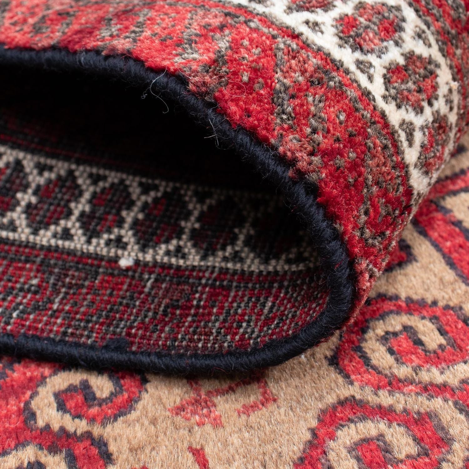 Belutsch Teppich 140 x 76 cm - rot
