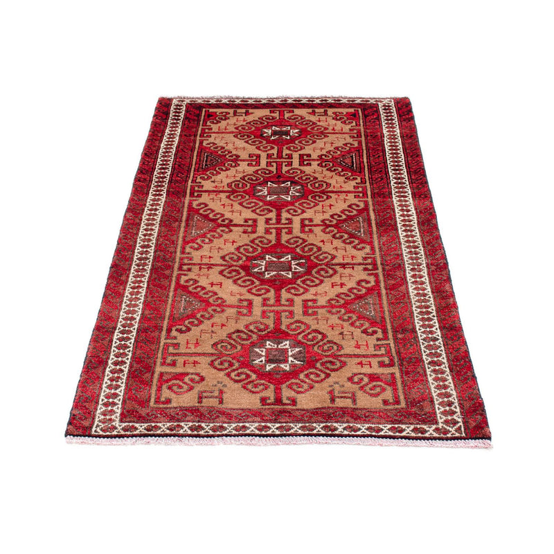 Belutsch Teppich 140 x 76 cm - rot
