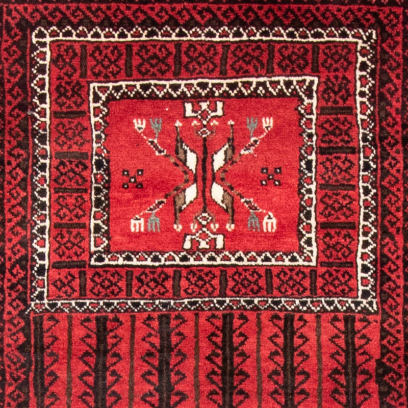 Belutsch Teppich 217 x 121 cm - rot