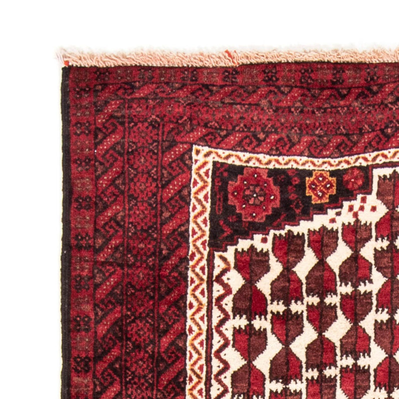 Belutsch Teppich 185 x 102 cm - dunkelrot