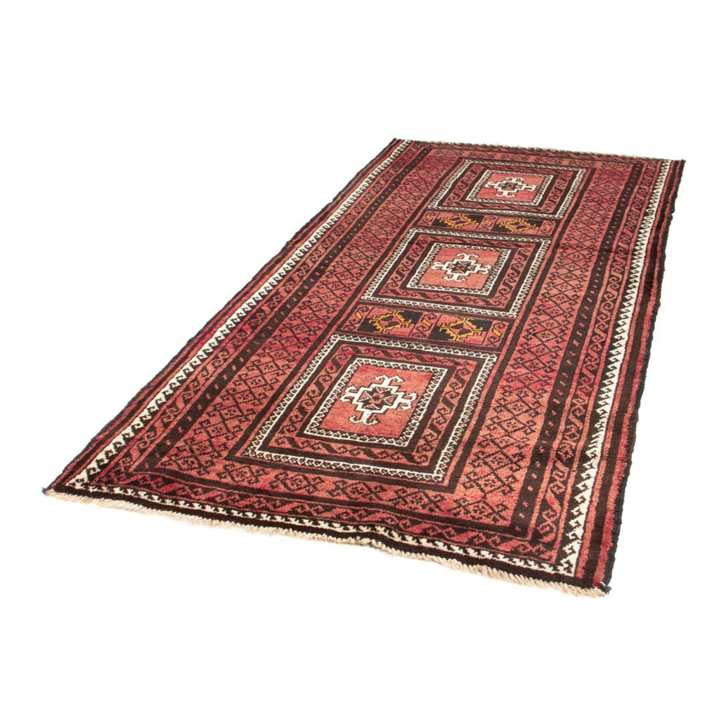 Belutsch Teppich 240 x 114 cm - rost